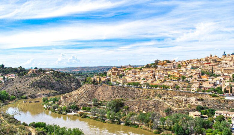 Historic city of Toledo, Spain, by the Tajo River