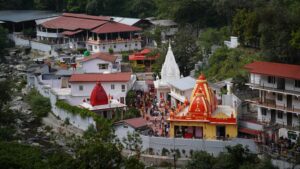 Aerial View of Kainchi Dham Temple in Uttarakhand