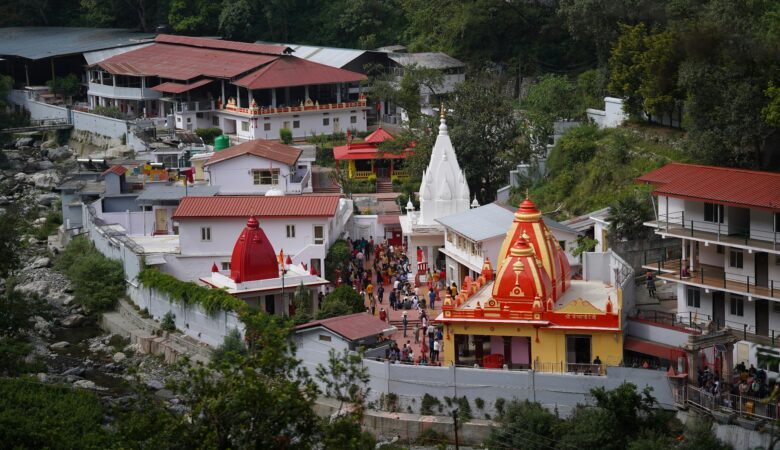 Aerial View of Kainchi Dham Temple in Uttarakhand
